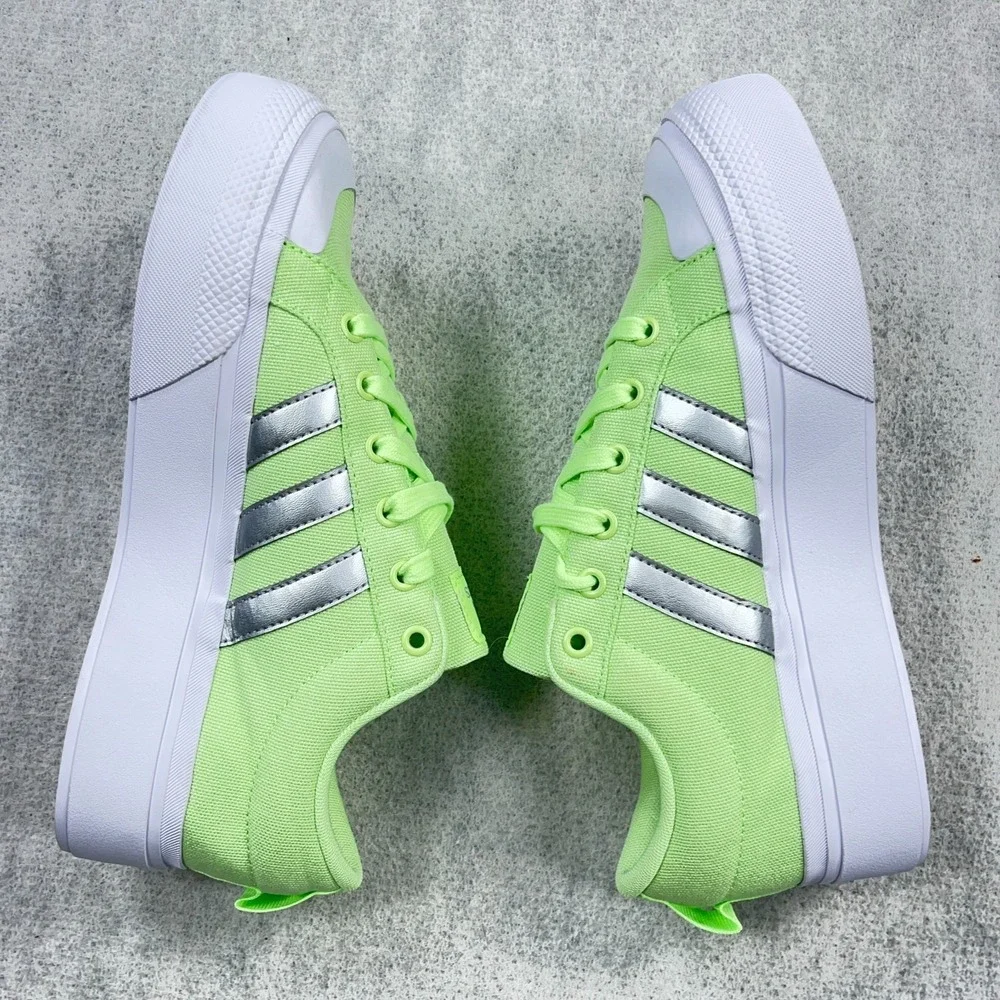 Adidas Bravada 2.0‎ Platform Shoes In Green Spark Womens Size 9